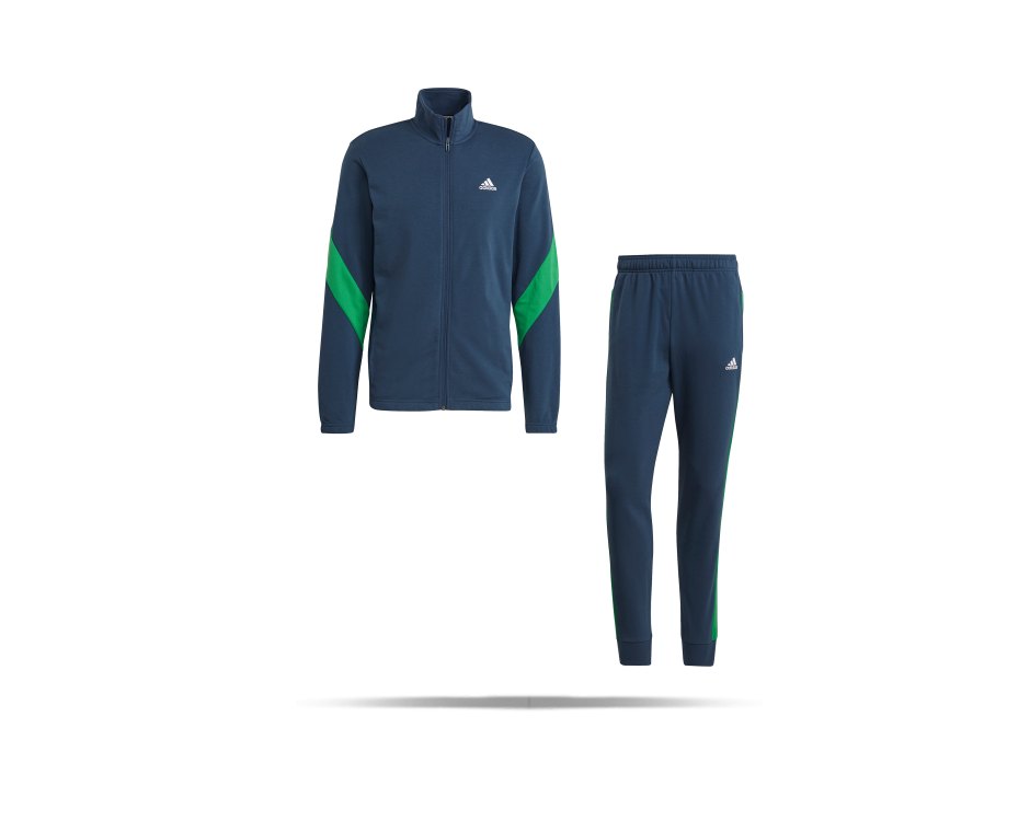 Bully Reorganiseren Schrijf op adidas Sport Cotton Trainingsanzug Blau Grün (GM5806) | Sportbekleidung