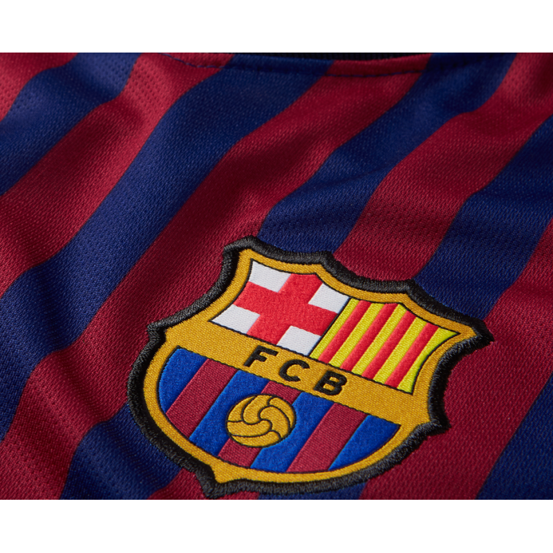 NIKE FC Barcelona Trikot Home 18/19 (456) in Blau