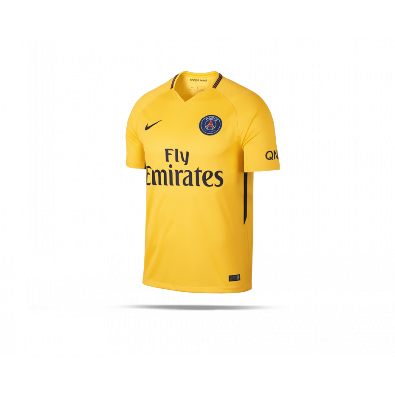 NIKE Paris St. Germain Trikot Away 2017/2018 (720) in Gelb