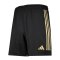 adidas Custom Short Schwarz Gold - schwarz