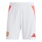 adidas Manchester United Short Home 2024/2025 Weiss - weiss