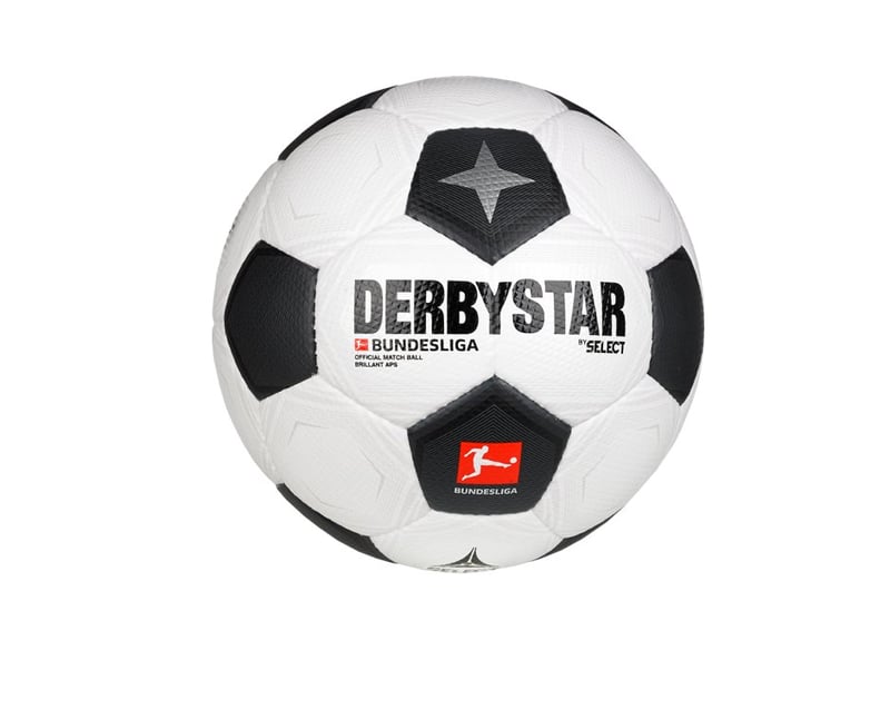F023 Equipment Weiss Spielball | v23 Bundesliga 2023/2024 Classic Derbystar APS Brillant Schwarz