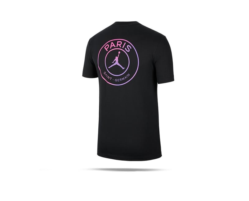 Jordan X Psg Logo T Shirt 010 In Schwarz