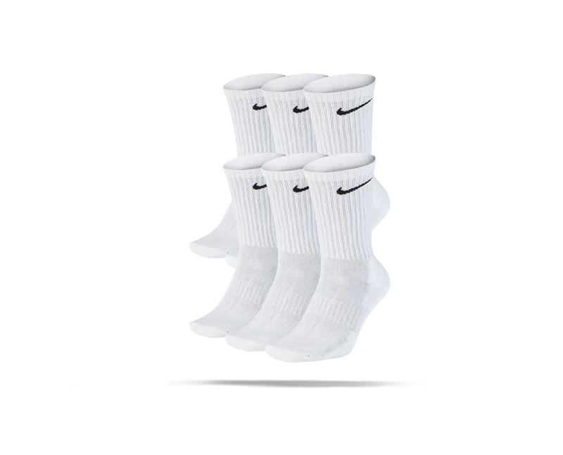 NIKE Everyday Cushion Crew 6er Pack Socken (100) in Weiß
