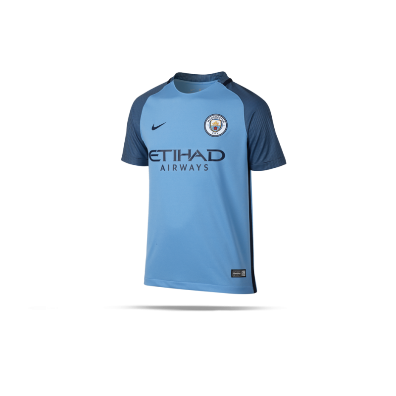 NIKE Manchester City Trikot Home Kinder 2016/17 (489) in Bla