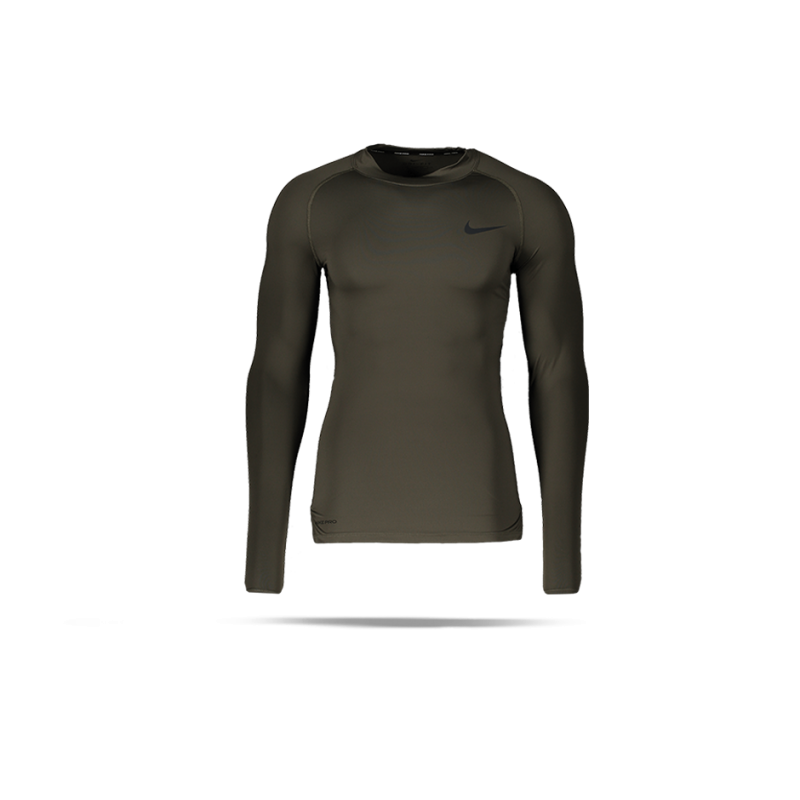 Download NIKE Pro Compression Mock Long Sleeve Shirt (325) in Grün