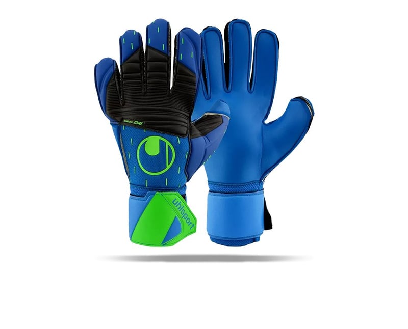 Uhlsport Aquasoft TW-Handschuhe Blau Schwarz Equipment | Ausrüstung | (001)